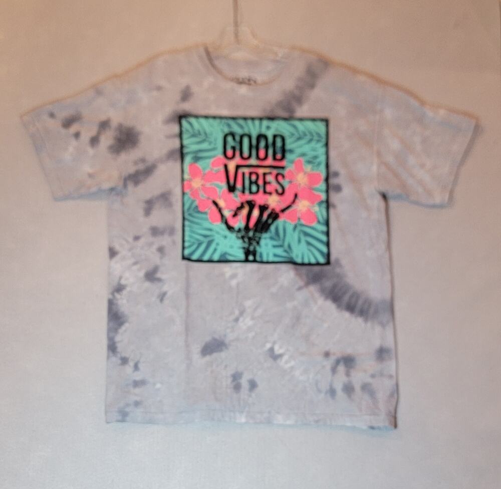 Call Your Mother Good Vibes Tie Dye Graphic Tee L